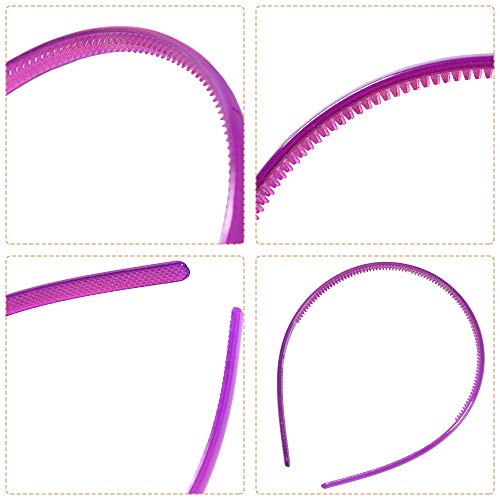 YMHPRIDE, diadema para mujeres y niñas, 14 piezas, diadema de plástico caramelo para niñas, mujeres, diadema antideslizante, accesorios para el cabello a la moda