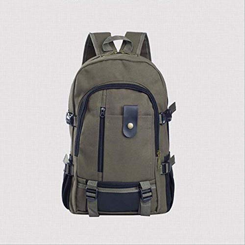 YMKWQF Mochila Masculina Hombres Mochila Escolar De Lona Mochilas De Marca Famosas para Hombres Bolsas De Viaje China Army Green