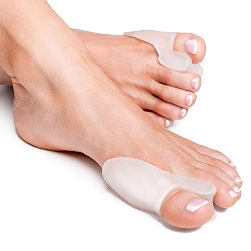 YogaMedic Hallux Valgus Corrector de Juanetes Transparente [6x] - Separador silicon de dedos - 0% BPA - Talla universal