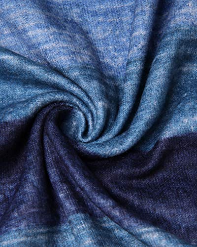 YOINS Blusa suelta casual de cuello alto y mangas largas, hombros descubiertos A-verde-nuevo M