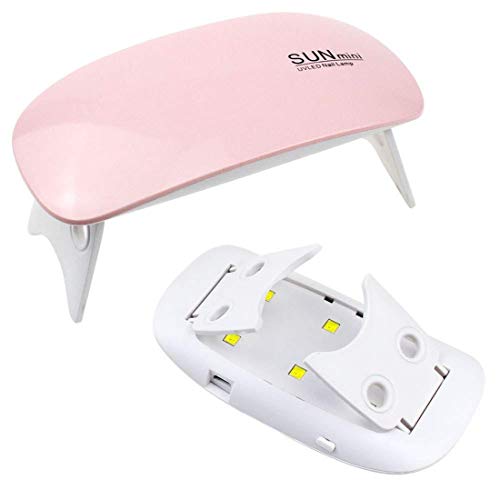 Yolistar Mini LED Lampara Uñas UV, Secador de Uñas Portátil para Unas de Gel 2 Ajustes de Tiempo 60s y 120s, para Uñas de Gel y Toe Nail Curing Manicura y Pedicura Profesional