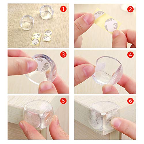 Yompz 40 Piezas Kit de Seguridad para Bebés, 6 Bebé de Seguridad Bloqueo, 6 Cerraduras de Cajón, 12 Protectores de Esquinas, 10 Protector de Enchufes, 4 Tope Clip Protector Puerta, 2 Tope de Puertas