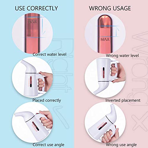YONG 700W Plancha Vertical Vapor, Plancha de Ropa Vertical&Horizontal, Plancha Portátil en Uso Húmedo y Seco, Plancha de Viaje Portátil de Calentamiento Rápido 150ml