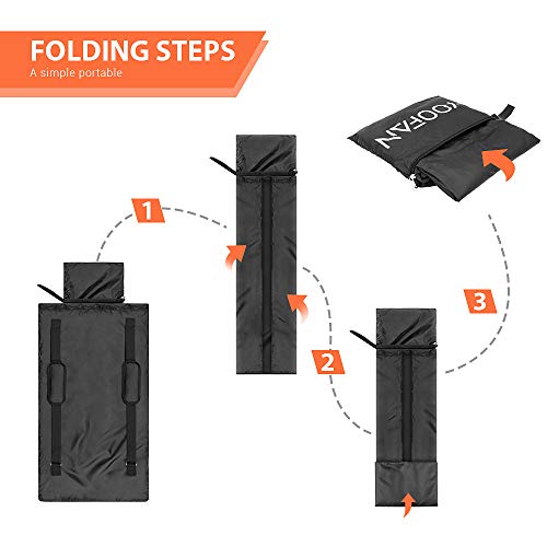 YOOFAN Bolsa de Transporte Protectora para Sillas para Coche, Bolso de Viaje para Cochecito Infantil - Resistente al Agua, Almacenamiento para Avión, Identificación Fácil en el Aeropuerto (Negro)