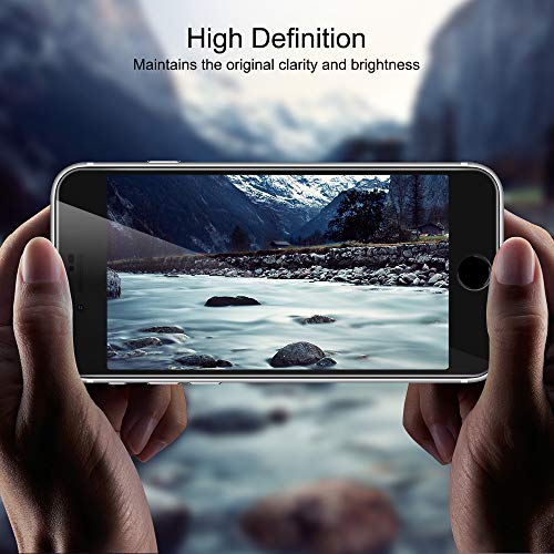yotame Protector Pantalla para iPhone SE 2020, [2 Piezas] Cobertura Completa Cristal Templado iPhone 8/7 [Marco instalación fácil] [9H Dureza] [Anti-arañazos] Vidrio Templado 8/7 / SE 2020-4,7"