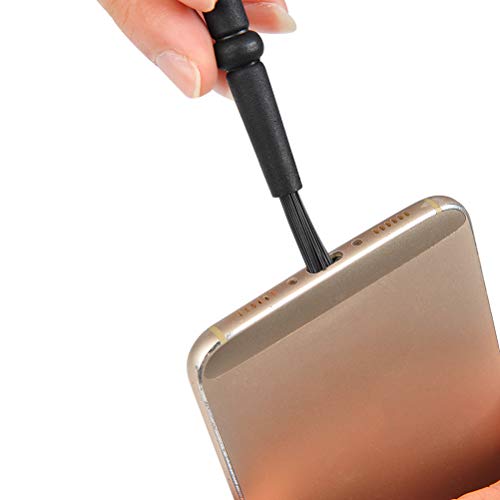 YOTINO 8 piezas Juego de cepillos antiestáticos Kit de Cepillo de Limpieza Antiestático de Nylon Mango de plástico Brocha Antiestatica Con Asa de Plastico Cepillo de Limpieza Antiestático para Teclado