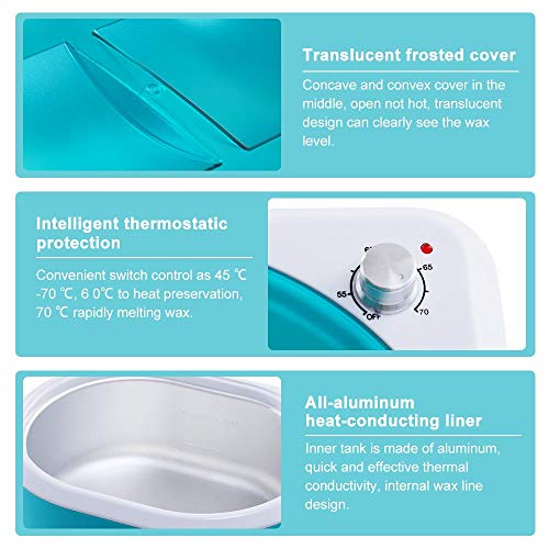 Yoursmart Baños de parafina, Masaje Calentador de parafina Usado en Termoterapia Manos y Pies - Nutre la Piel Suave y Tersa