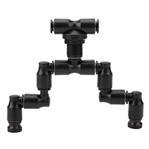 YOUTHINK Reptiles Boquillas de Terrario, 2 Cabezas Terrario Niebla Rociador Rociador de Niebla Rociador de Acuario Ajustable de 360 ° Sistema de Enfriamiento para Reptiles Anfibios Plantas Fores