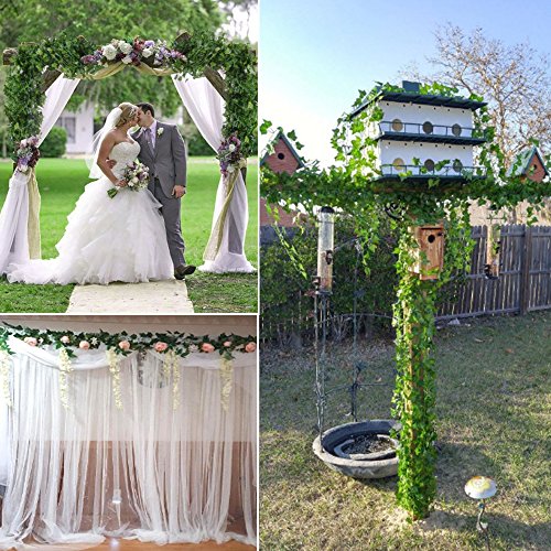 YQing Plantas Hiedra Artificial Decoración Interior y Exterior 84ft-12 Guirnalda Hiedra Artificial De Hogar Boda Jardín Valla Escalera Ventana para Decoración