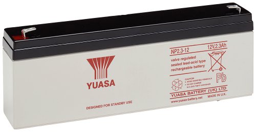 Yuasa NP2.3-12 Sealed Lead Acid (VRLA) 12 V - Baterías para sistemas ups (Sealed Lead Acid (VRLA), Negro, Blanco, 12 V, 1 pieza(s), 5 año(s), 20 h)