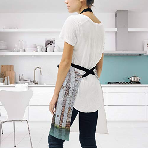 YUDILINSA Delantal Personalizado, nuevos Delantales creativos Delantal de Calidad Profesional,Impresión histórica Italiana de la Puerta de Venecia