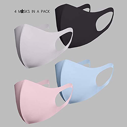 Yue668 ???? 3/4/5/10pc Escudo Facial Ciclismo, Escudos Protectores Faciales, Babero Facial para Adultos con Teñido Anudado, Bufanda De Seda Hielo Tejida De Algodón Reutilizable Pantalla Facial