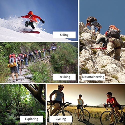 YUEDGE 5 Pares Mujer Senderismo Calcetines para Trekking Camping Ciclismo Tenis y Otros Deportes, Transpirable (L)