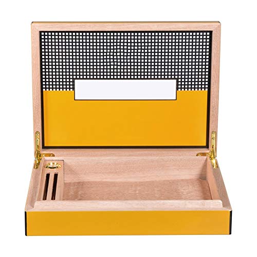 YUIOP Humidor de Cedro, Caja for Travel Club Gabinete Accesorios de Fumar Portátil Humidor de Piezas
