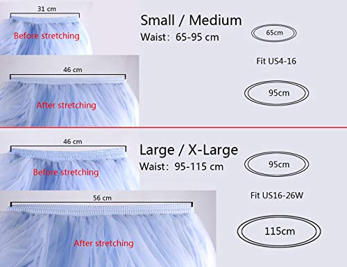 YULUOSHA - Falda de tul larga para mujer, longitud hasta el suelo, con lazo, talle alto, para bodas, fiestas, noche Morado Morado ( 34/48 ES/M