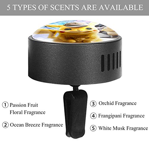 Yumansis Duende Negro 2 Coche difusor aromaterapia Aromas Universal aceites Esenciales esencias aroflora（5 fragancias para Elegir ） Fruta de la pasión Floral