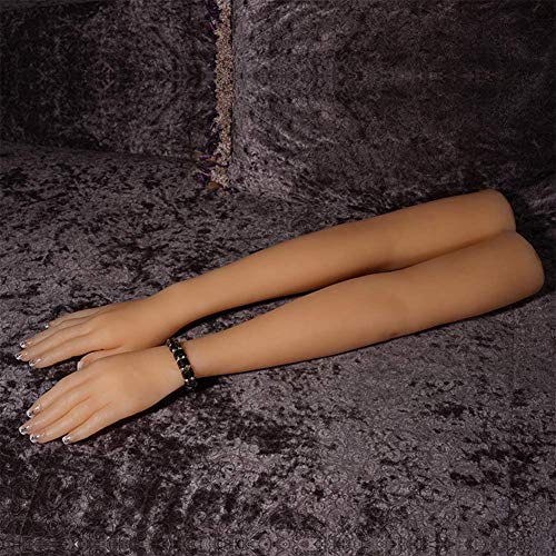 YUXINCAI Modelo De Mano De Tamaño Natural Pulsera De Práctica De Arte De Uñas Soporte De Joyería Soporte De Maniquí De Mano Mostrar Accesorios Modelo De Conferencia Maniquí Femenino De Silicona