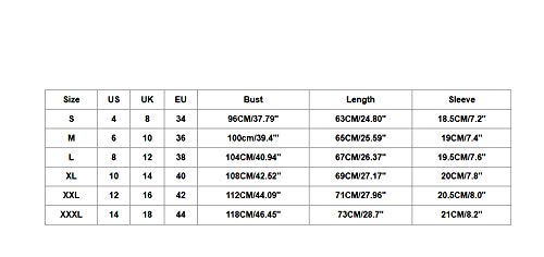 Yvelands Liquidación Moda Mujer Suelta de Manga Corta Camiseta de impresión Casual O-Cuello Superior (Blanco,XXL)