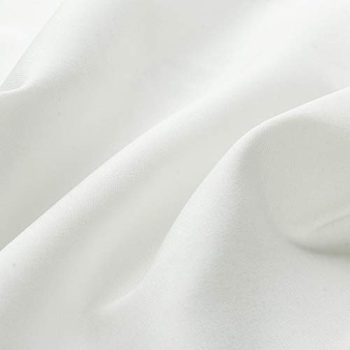 Yvelands Vendaje Manga Mariposa Top Ventas Mujer Damas Cuello Redondo Camiseta Sólida Tops Verano Blusa Casual(Blanco,XL)