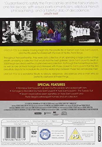 Yves Saint Laurent L'Amour Fou [Edizione: Regno Unito] [Reino Unido] [DVD]