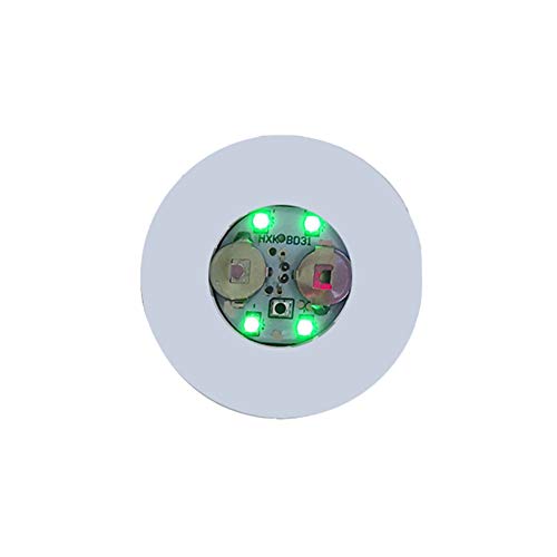 YYWJ - Posavasos LED, pegatinas para botellas con 3 modos, 4 luces, para fiestas, bebidas, con pilas, para bodas, bares, fiestas, decoración navideña (1/10 unidades), No nulo, Verde, 10 unidades