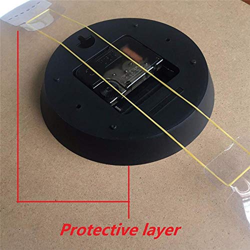 YYZCM Reloj Elegante de Moda de paisajes Famosos, Reloj de Pared de Madera para Sala de Estar, Sala de Estudio, Reloj de Pared Redondo silencioso,