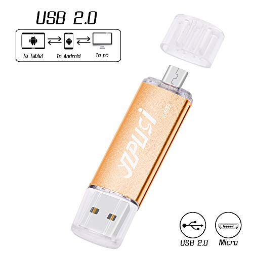 YZPUSI 64gb Memoria USB, 2 en 1 USB 2.0 Doble Transforma Pendrive para PC y Android con OTG Micro USB, Memoria USB Compatible con Smartphones y Tableta Memory Externa