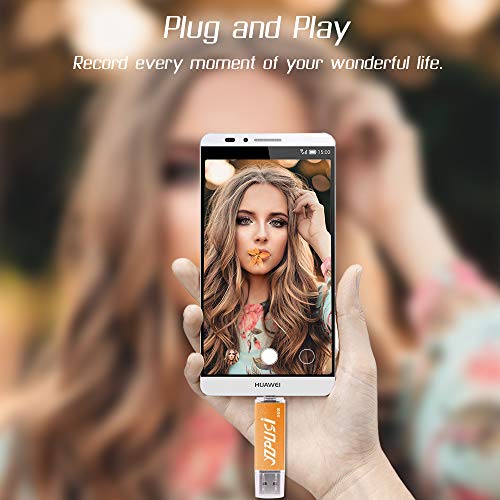 YZPUSI 64gb Memoria USB, 2 en 1 USB 2.0 Doble Transforma Pendrive para PC y Android con OTG Micro USB, Memoria USB Compatible con Smartphones y Tableta Memory Externa