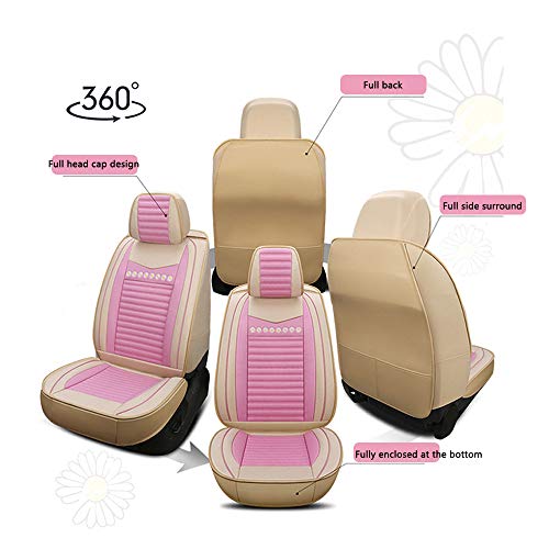 YZU Fundas de Asiento de automóvil Delanteras y traseras para Sylphy Tiida Qashqai almera Leaf navara Pathfinder Patrol y60 y61 Productos para automóviles Pegatinas Interiores,Azul