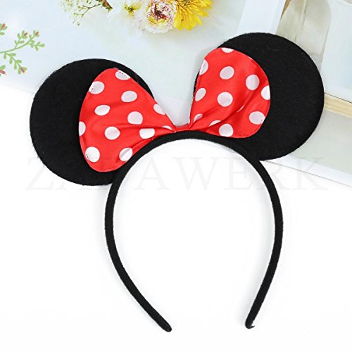 ZADAWERK® - Diadema - Mini Mouse - rojo - tipo02