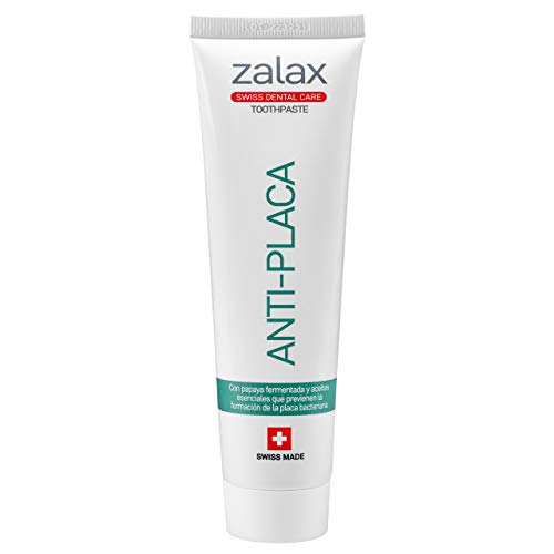 ZALAX ANTIPLACA - Pasta dental antisarro anticaries con fluor - Cuidado dental y Alta Higiene - 100 ml (1-PACK)