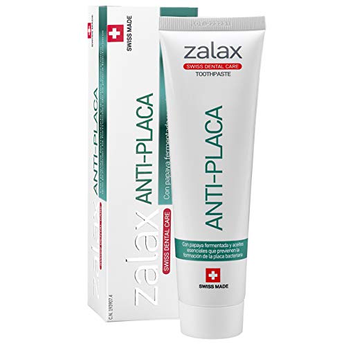 ZALAX ANTIPLACA - Pasta dental antisarro anticaries con fluor - Cuidado dental y Alta Higiene - 100 ml (1-PACK)