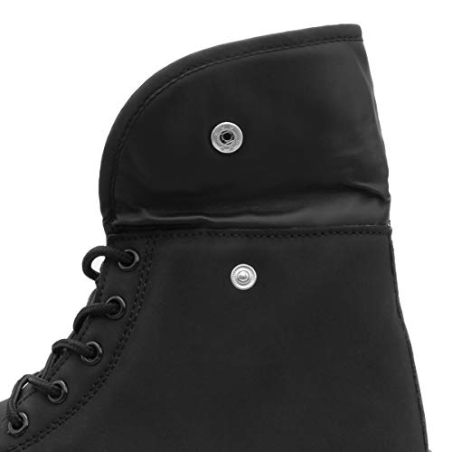 Zapatillas Casual para Mujer Zapatillas de Deporte Gimnasio Zapatos Cuña Cómodos Sneakers para Trotar Compras Negro Pandilla alta39