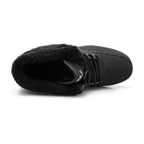 Zapatillas Casual para Mujer Zapatillas de Deporte Gimnasio Zapatos Cuña Cómodos Sneakers para Trotar Compras Negro Pandilla alta39