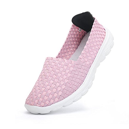 Zapatillas de Deporte Elástico Lona para Mujer Otoño 2018 Zapatos de Plano de Dama PAOLIAN Senderismo Casual Náuticos Cómodo Talla Grande Calzado de Señora Moda