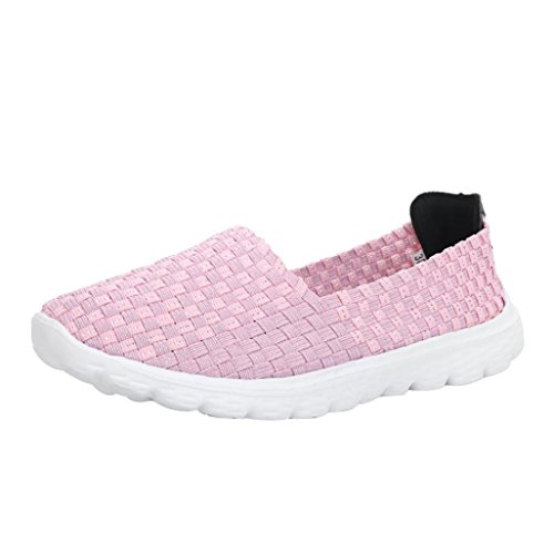 Zapatillas de Deporte Elástico Lona para Mujer Otoño 2018 Zapatos de Plano de Dama PAOLIAN Senderismo Casual Náuticos Cómodo Talla Grande Calzado de Señora Moda