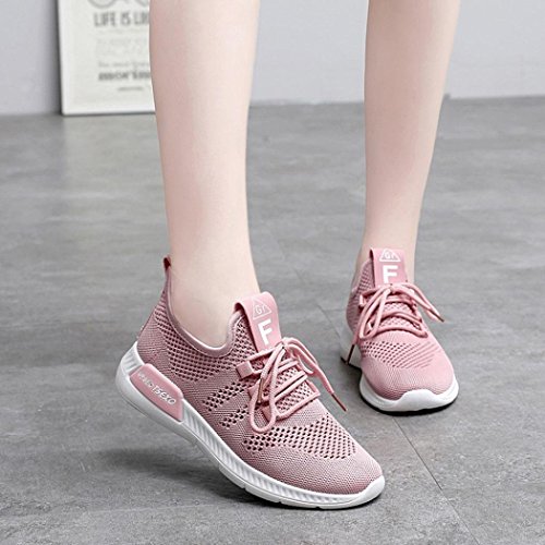 Zapatillas de Deporte para Mujer Otoño Invierno PAOLIAN Calzado de Dama Moda Zapatos de Escolares Cordones Breathable Senderismo Negras Running Aire Libre y Deporte de Exterior Grandes
