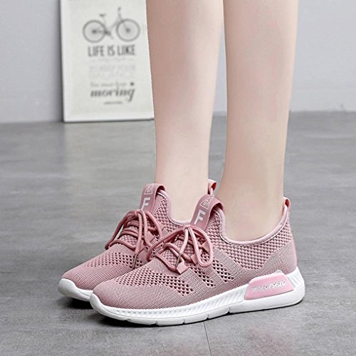 Zapatillas de Deporte para Mujer Otoño Invierno PAOLIAN Calzado de Dama Moda Zapatos de Escolares Cordones Breathable Senderismo Negras Running Aire Libre y Deporte de Exterior Grandes