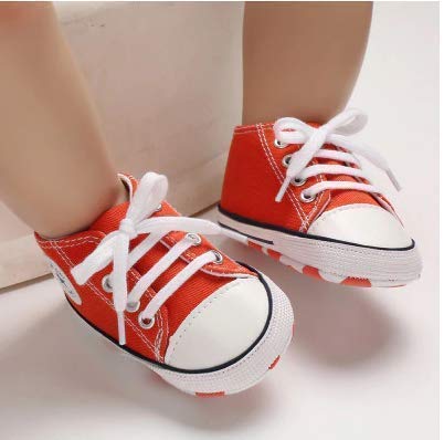 Zapatillas de Lona Estilo Urbano con Suela Blanda Antideslizante Primeros Pasos para Bebés de 6 a 12 Meses