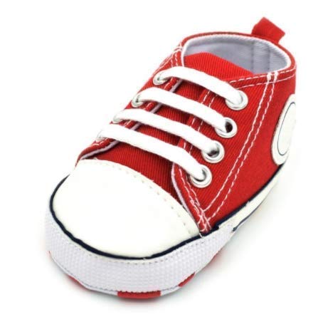 Zapatillas de Lona Estilo Urbano con Suela Blanda Antideslizante Primeros Pasos para Bebés de 6 a 12 Meses