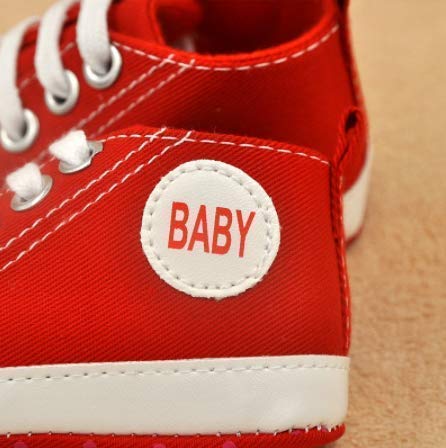 Zapatillas de Lona Estilo Urbano con Suela Blanda Antideslizante Primeros Pasos para Bebés de 6 a 12 Meses