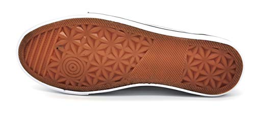 Zapatillas de Lona Mujer Blanco Negro Bambas Blancas Lona Puntera Goma Loneta Blanca Negra