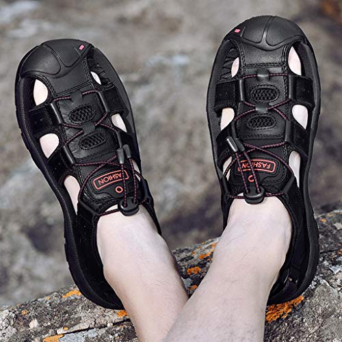 Zapatillas de Verano Fannyfuny Casuales Zapatillas Deportivas Sandalia Ligeras Zapatos Respirable Deportes Zapatillas Casa Abiertas para Hombre 38-46