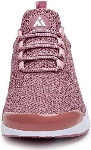 Zapatillas Deportivas Mujer Antideslizante Running Zapatos Gimnasio Transpirables Liviano Sneakers St.1 Rosa 38 EU