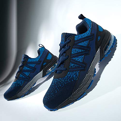Zapatillas para Correr con Amortiguación Zapatillas para Zapatos de Running Zapatillas Ligero de Carretera al Aire Libre Transpirable para Hombres Azul 41