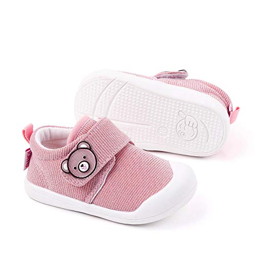 Zapatos Bebe Niña Primeros Pasos Zapatillas Deportivas Bebé Recién Nacido Rosado Talla 21