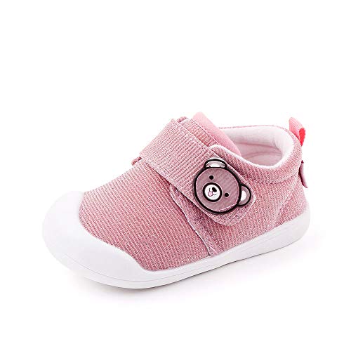 Zapatos Bebe Niña Primeros Pasos Zapatillas Deportivas Bebé Recién Nacido Rosado Talla 21