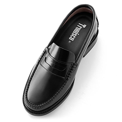 Zapatos de Hombre con Alzas Que Aumentan Altura hasta 7 cm. Fabricados en Piel. Modelo Arosa Negro 40