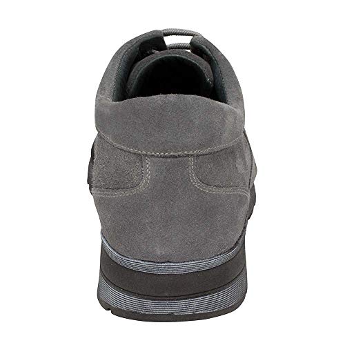 Zapatos de Hombre con Alzas Que Aumentan Altura hasta 7 cm. Fabricados en Piel. Modelo Matera Gris 44