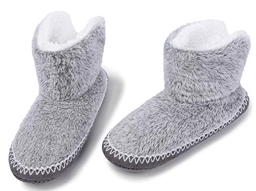 Zapatos de Punto Térmico Extra Cálido Antideslizante de Invierno para Mujer, Zapatillas Suaves, para Niñas